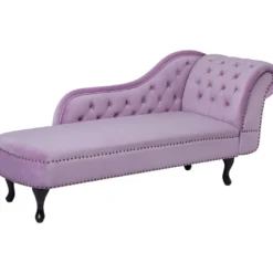 Méridienne En Velours Violet Clair Côté Droit NIMES 13 Méridienne En Velours Violet Clair Côté Droit NIMES -Promos Chesteris Boutique meridienne 16671943