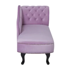 Méridienne En Velours Violet Clair Côté Droit NIMES 14 Méridienne En Velours Violet Clair Côté Droit NIMES -Promos Chesteris Boutique meridienne 16671945