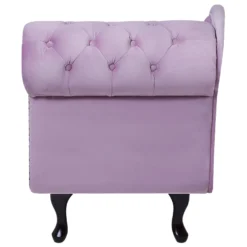 Méridienne En Velours Violet Clair Côté Droit NIMES 16 Méridienne En Velours Violet Clair Côté Droit NIMES -Promos Chesteris Boutique meridienne 16671949