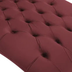 Chaise Longue En Velours Bordeaux MURET 17 Chaise Longue En Velours Bordeaux MURET -Promos Chesteris Boutique meridienne 16672233