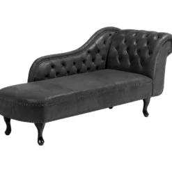 Méridienne Chesterfield Grise Côté Droit NIMES -Promos Chesteris Boutique meridienne 16672241