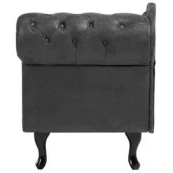 Méridienne Chesterfield Grise Côté Droit NIMES -Promos Chesteris Boutique meridienne 16672243