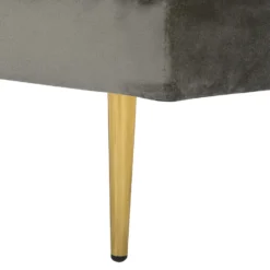 Méridienne En Velours Gris Taupe Côté Gauche MIRAMAS 13 Méridienne En Velours Gris Taupe Côté Gauche MIRAMAS -Promos Chesteris Boutique meridienne 16672793