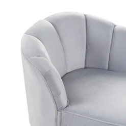 Chaise Longue Côté Gauche En Velours Gris ALLIER 16 Chaise Longue Côté Gauche En Velours Gris ALLIER -Promos Chesteris Boutique meridienne 16673157