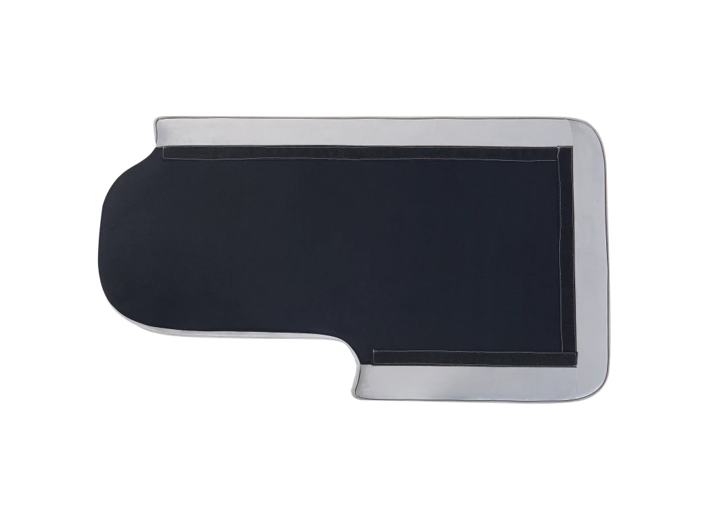 Chaise Longue Côté Gauche En Velours Gris ALLIER 9 Chaise Longue Côté Gauche En Velours Gris ALLIER – Image 9