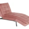 Chaise Longue Réglable Rose LOIRET