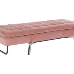Chaise Longue Réglable Rose LOIRET -Promos Chesteris Boutique meridienne 16673445
