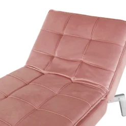 Chaise Longue Réglable Rose LOIRET -Promos Chesteris Boutique meridienne 16673453