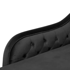 Méridienne Chesterfield Côté Droit En Velours Noir NIMES 18 Méridienne Chesterfield Côté Droit En Velours Noir NIMES -Promos Chesteris Boutique meridienne 16673635