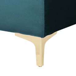 Chaise Longue En Velours Bleu Paon ABERDEEN -Promos Chesteris Boutique meridienne 16673651