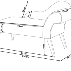 Mini Chaise Longue En Velours Jaune Côté Droit BIARRITZ 10 Mini Chaise Longue En Velours Jaune Côté Droit BIARRITZ -Promos Chesteris Boutique meridienne 16673657