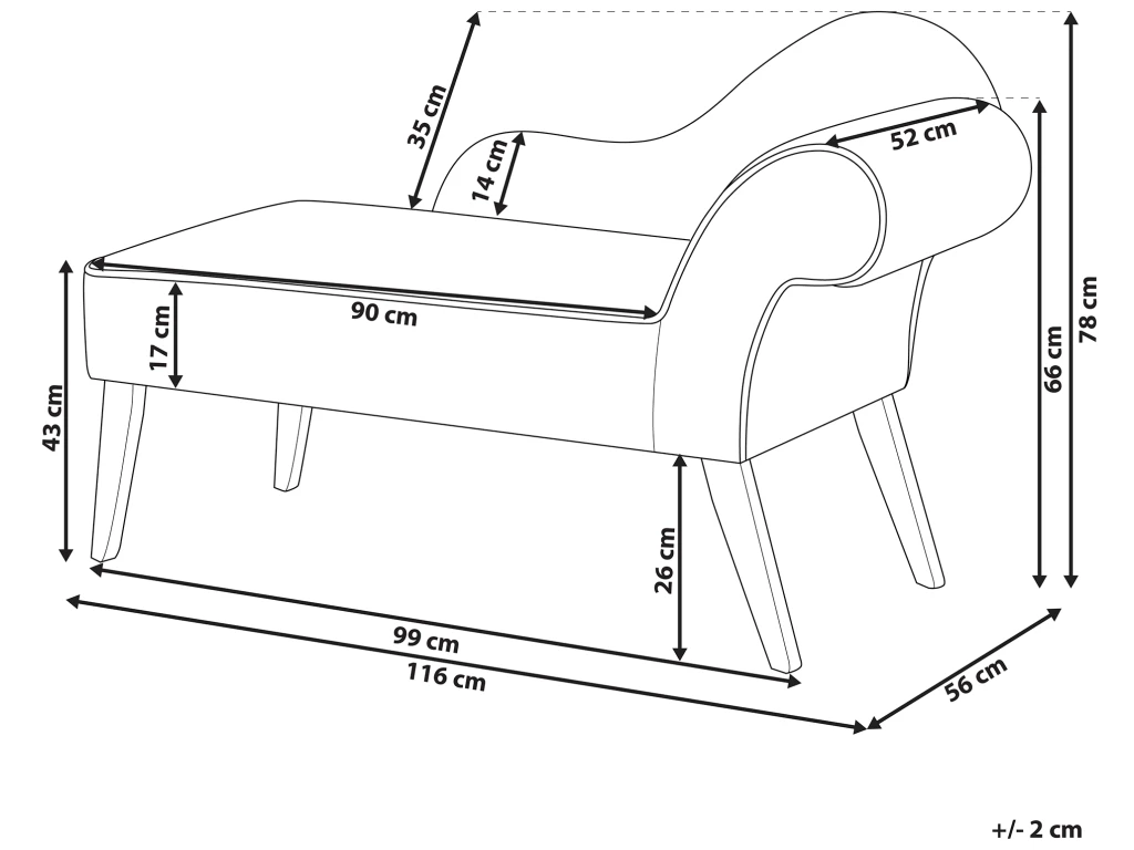 Mini Chaise Longue En Velours Jaune Côté Droit BIARRITZ 3 Mini Chaise Longue En Velours Jaune Côté Droit BIARRITZ – Image 3