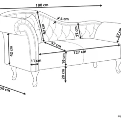 Chaise Longue Côté Gauche En Velours Rose LATTES 9 Chaise Longue Côté Gauche En Velours Rose LATTES -Promos Chesteris Boutique meridienne 16674291