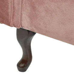 Chaise Longue Côté Gauche En Velours Rose LATTES 13 Chaise Longue Côté Gauche En Velours Rose LATTES -Promos Chesteris Boutique meridienne 16674299