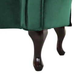 Chaise Longue Côté Gauche En Velours Vert Foncé LATTES 13 Chaise Longue Côté Gauche En Velours Vert Foncé LATTES -Promos Chesteris Boutique meridienne 16675393
