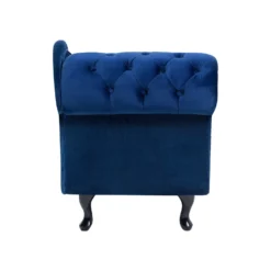 Méridienne Chesterfield En Velours Bleu Côté Gauche NIMES 16 Méridienne Chesterfield En Velours Bleu Côté Gauche NIMES -Promos Chesteris Boutique meridienne 16675407