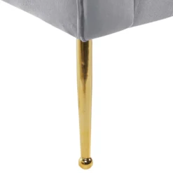 Chaise Longue En Velours Gris NANTILLY 16 Chaise Longue En Velours Gris NANTILLY -Promos Chesteris Boutique meridienne 16676245