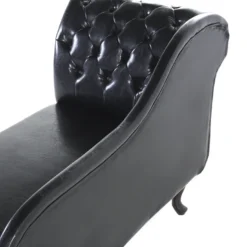 Méridienne Chesterfield Noire Brillante Côté Droit NIMES 16 Méridienne Chesterfield Noire Brillante Côté Droit NIMES -Promos Chesteris Boutique meridienne 16676383