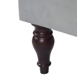 Chaise Longue En Velours Gris Clair Avec Rangement PESSAC 19 Chaise Longue En Velours Gris Clair Avec Rangement PESSAC -Promos Chesteris Boutique meridienne 16676669