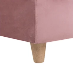 Chaise Longue Côté Droit En Velours Rose MERI 19 Chaise Longue Côté Droit En Velours Rose MERI -Promos Chesteris Boutique meridienne 16677161