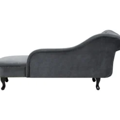 Méridienne Chesterfield En Velours Gris NIMES 15 Méridienne Chesterfield En Velours Gris NIMES -Promos Chesteris Boutique meridienne 16677391