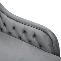 Méridienne Chesterfield En Velours Gris NIMES 18 Méridienne Chesterfield En Velours Gris NIMES -Promos Chesteris Boutique meridienne 16677397