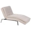 Chaise Longue Réglable Beige LOIRET