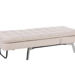 Chaise Longue Réglable Beige LOIRET -Promos Chesteris Boutique meridienne 16677481