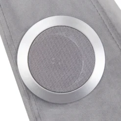 Chaise Longue En Velours Gris Clair Avec Haut Parleur Bluetooth Et Port USB SIMORRE 17 Chaise Longue En Velours Gris Clair Avec Haut Parleur Bluetooth Et Port USB SIMORRE -Promos Chesteris Boutique meridienne 16677563