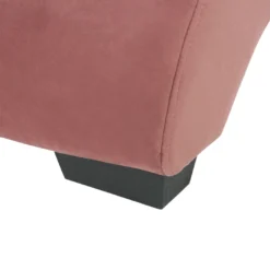 Chaise Longue En Velours Rose Avec Port USB Et Haut-parleur Bluetooth SIMORRE 19 Chaise Longue En Velours Rose Avec Port USB Et Haut-parleur Bluetooth SIMORRE -Promos Chesteris Boutique meridienne 17159181