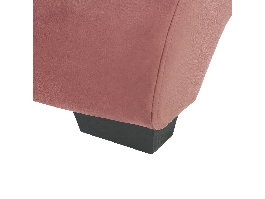 Chaise Longue En Velours Rose Avec Port USB Et Haut-parleur Bluetooth SIMORRE 10 Chaise Longue En Velours Rose Avec Port USB Et Haut-parleur Bluetooth SIMORRE – Image 10