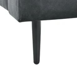 Chaise Longue En Velours Gris GUERET -Promos Chesteris Boutique meridienne 17476419