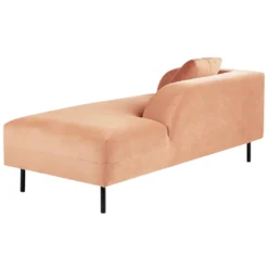 Chaise Longue Côté Gauche Rose Pêche LE CRAU -Promos Chesteris Boutique meridienne 17476529