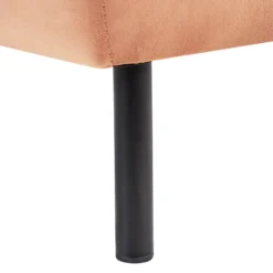 Chaise Longue Côté Gauche Rose Pêche LE CRAU -Promos Chesteris Boutique meridienne 17476537