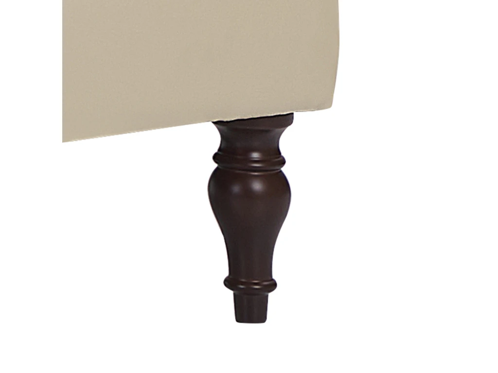 Chaise Longue En Cuir PU Beige Clair Avec Rangement PESSAC 8 Chaise Longue En Cuir PU Beige Clair Avec Rangement PESSAC – Image 8