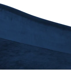 Chaise Longue Côté Gauche En Velours Bleu LUIRO -Promos Chesteris Boutique meridienne 17476707