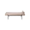 Banquette Méridienne Velours Beige - JEANNE