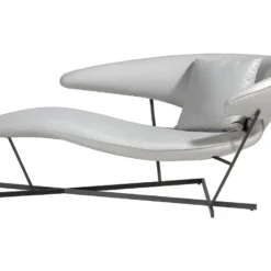 Canapé En Simili-cuir Et Acier Noir 6172 ANGEL CERDA -Promos Chesteris Boutique meridienne 18431031