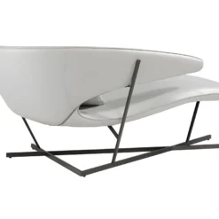 Canapé En Simili-cuir Et Acier Noir 6172 ANGEL CERDA -Promos Chesteris Boutique meridienne 18431037