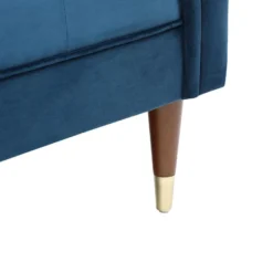 Méridienne Gauche En Velours Bleu Canard UMARI 13 Méridienne Gauche En Velours Bleu Canard UMARI -Promos Chesteris Boutique meridienne 19409289