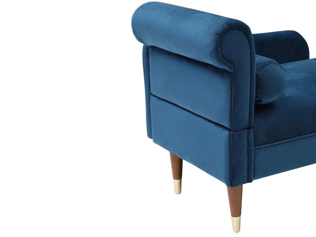 Méridienne Gauche En Velours Bleu Canard UMARI 5 Méridienne Gauche En Velours Bleu Canard UMARI – Image 5