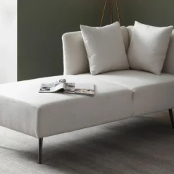 Méridienne Droite En Tissu Crème NAPASA 15 Méridienne Droite En Tissu Crème NAPASA -Promos Chesteris Boutique meridienne 19428787