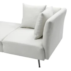 Méridienne Droite En Tissu Crème NAPASA 11 Méridienne Droite En Tissu Crème NAPASA -Promos Chesteris Boutique meridienne 19428823