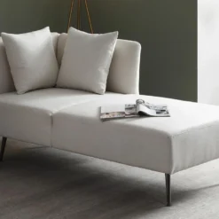 Méridienne Gauche En Tissu Crème NAPASA 15 Méridienne Gauche En Tissu Crème NAPASA -Promos Chesteris Boutique meridienne 19428993