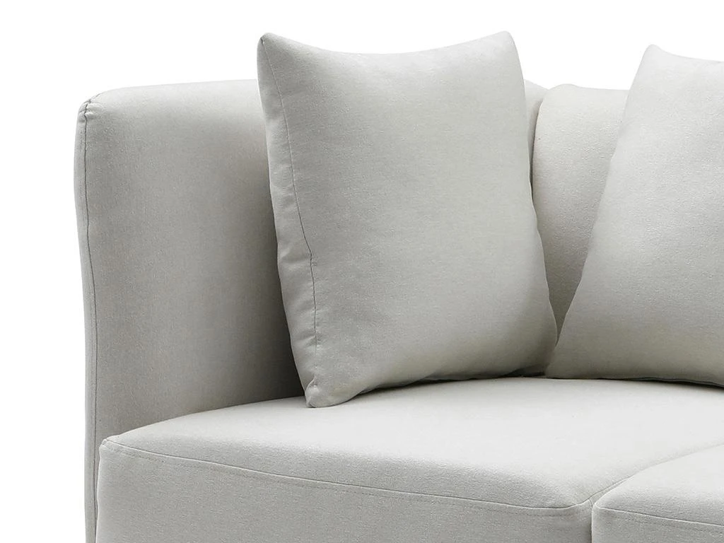 Méridienne Gauche En Tissu Crème NAPASA 5 Méridienne Gauche En Tissu Crème NAPASA – Image 5