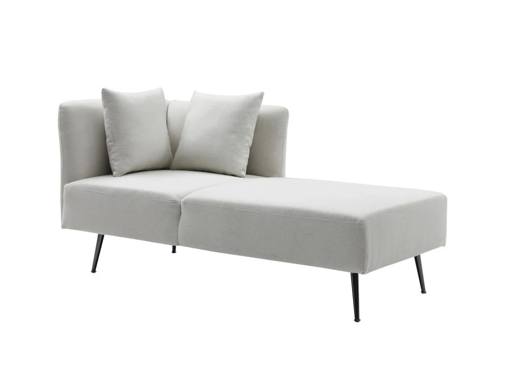 Méridienne Gauche En Tissu Crème NAPASA 2 Méridienne Gauche En Tissu Crème NAPASA – Image 2