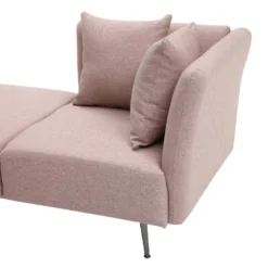 Méridienne Droite En Tissu Rose NAPASA -Promos Chesteris Boutique meridienne 19429401