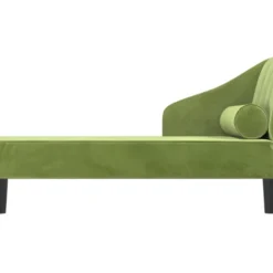 Chaise Longue Avec Traversin Vert Clair Velours 11 Chaise Longue Avec Traversin Vert Clair Velours -Promos Chesteris Boutique meridienne 22644873