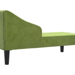 Chaise Longue Avec Traversin Vert Clair Velours 13 Chaise Longue Avec Traversin Vert Clair Velours -Promos Chesteris Boutique meridienne 22644877