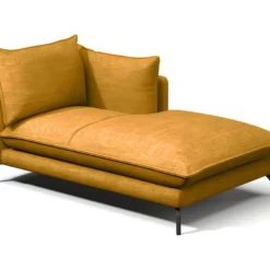 Méridienne Gauche En Tissu KESTREL - Jaune De Pascal Morabito